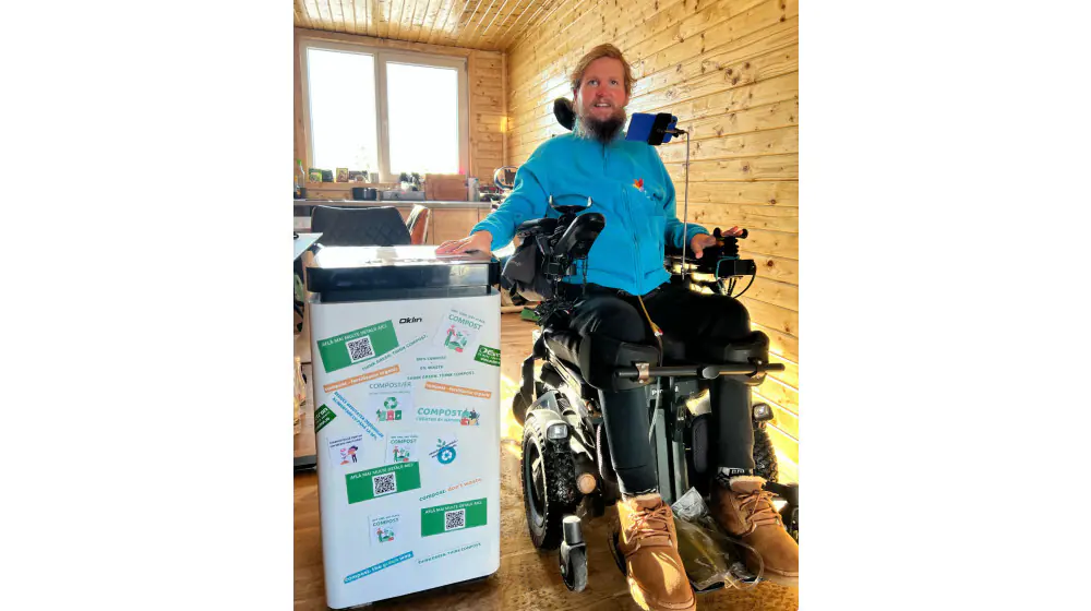 Eutron a donat la începutul acestui an un composter Oklin GG-02 către Mihai Nesu Foundation din Oradea