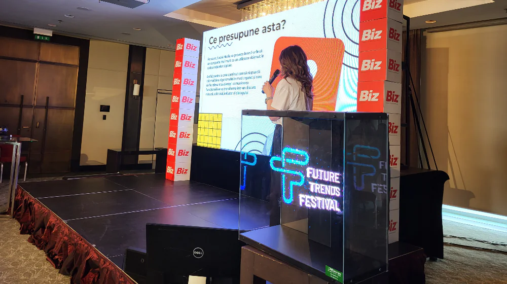 Eutron a prezentat sistemul de holograme Solo la Future Trends 2023 by Revista Biz