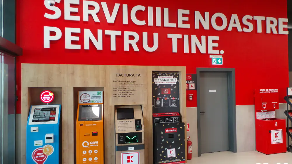 Eutron a instalat la Kaufland automatul de colectare monede CDS 405 cu numărul 158 