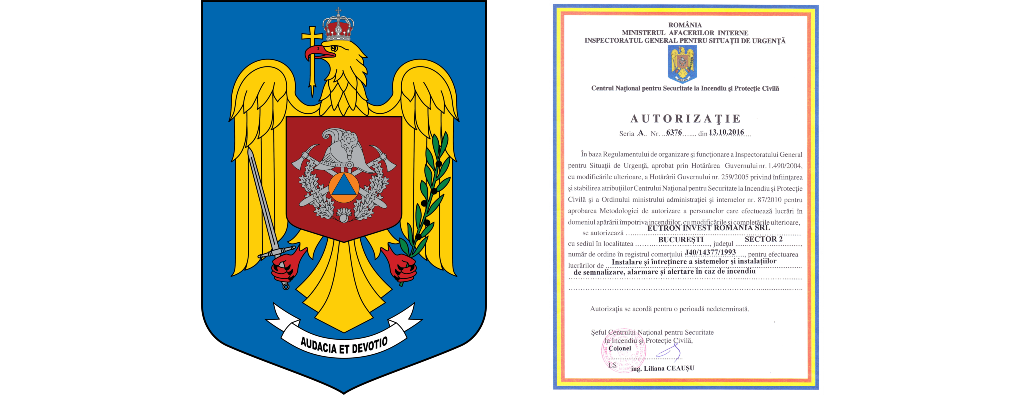 Autorizație Instalarea și Întreținerea Sistemelor, Instalațiilor de Semnalizare, Alarmare, Alertare în Caz De Incendiu
